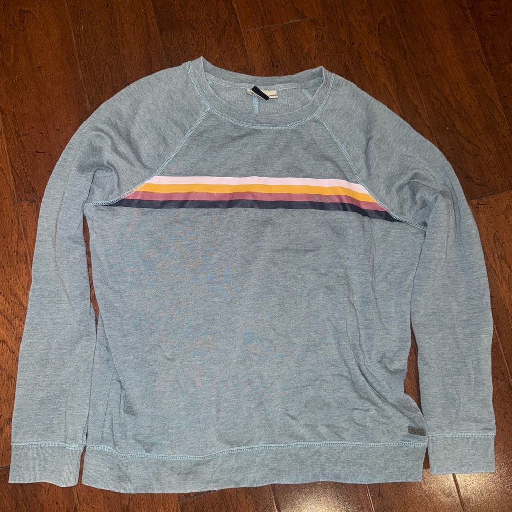 Roxy Blue and Pink Sweatshirt Casual Hoodie